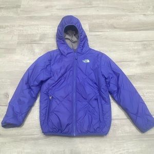 The North Face Girls reversible Jacket Size Medium 10/12